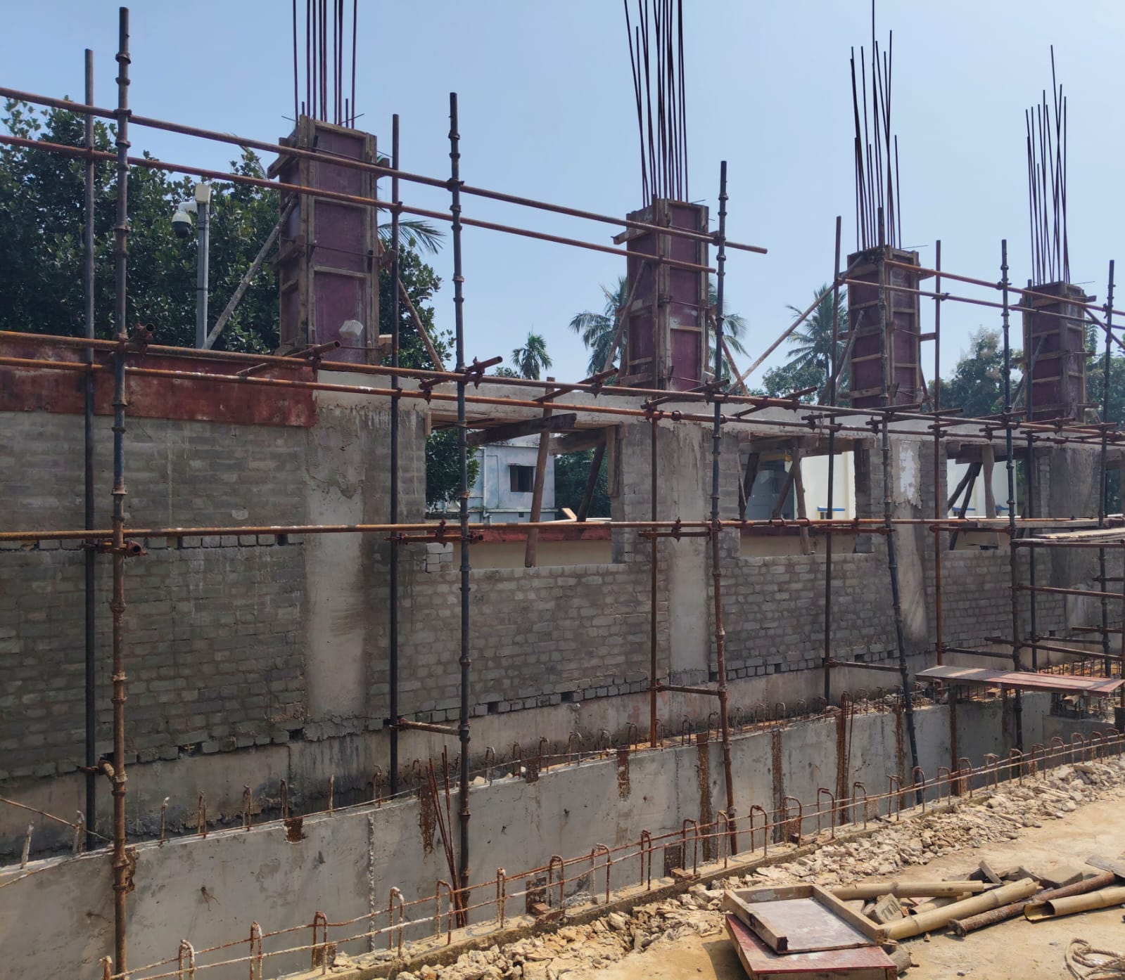On-site civil construction activity
